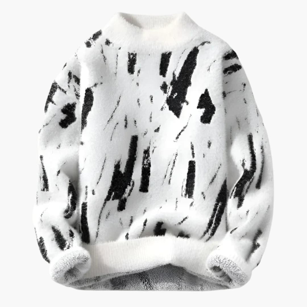 Vince | Abstrakt Prenta Pullover
