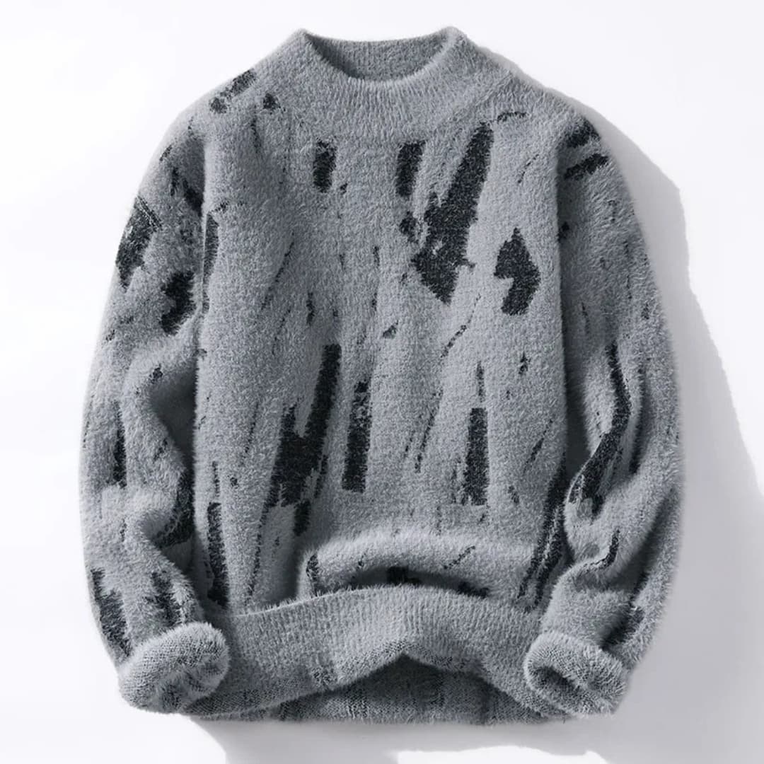 Vince | Abstrakt Prenta Pullover