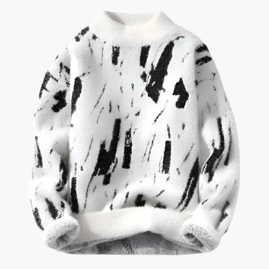 Vince | Abstrakt Prenta Pullover