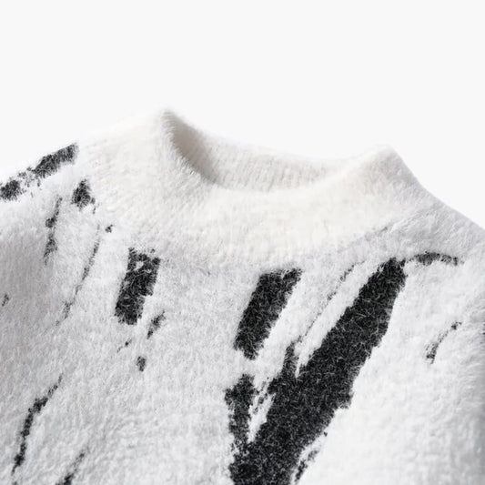 Vince | Abstrakt Prenta Pullover