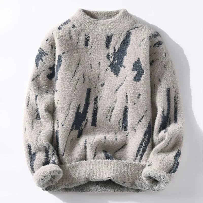 Vince | Abstrakt Prenta Pullover