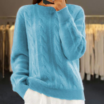 Kennedy - Rólegur Konur Solid Knit Pullover